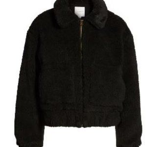 Thread & Supply Jacket Black Bomber Cozy Jacket